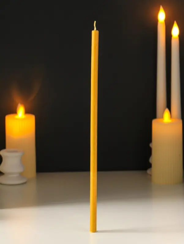 Свечи церковные медовые №20, упаковка 1 кг, парафин, медовое масло