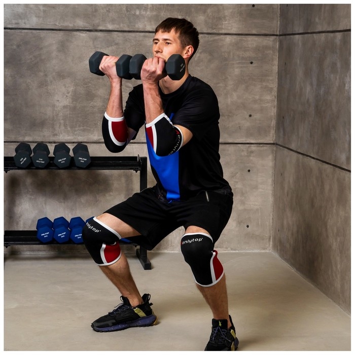 Наколенники неопреновые ONLYTOP, 7 мм, р. S Наколенники неопреновые ONLYTOP, 7 мм, р. S