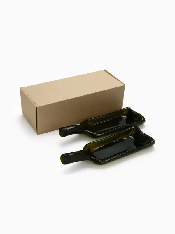 Тарелка бутылка, сервировочная, набор 2 шт.