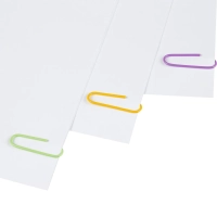 Скрепки Attache Bright Colours с полимерн.покрыт,28мм,разноцветн,100 шт/уп