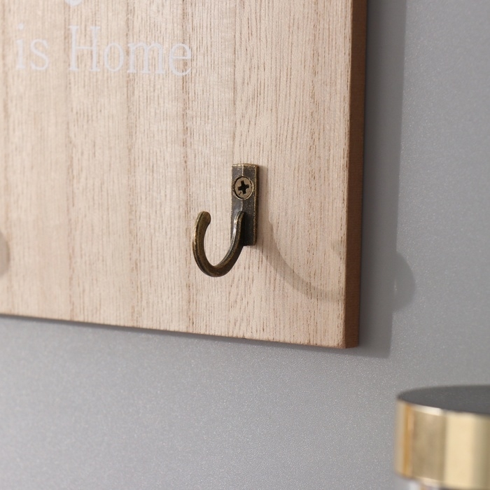 Крючки декоративные дерево Крючки декоративные дерево "Домики" 3х16х27 см