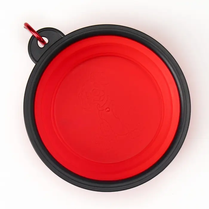 Миска силиконовая, складная, 350 мл, 13 см, красная Миска силиконовая, складная, 350 мл, 13 см, красная
