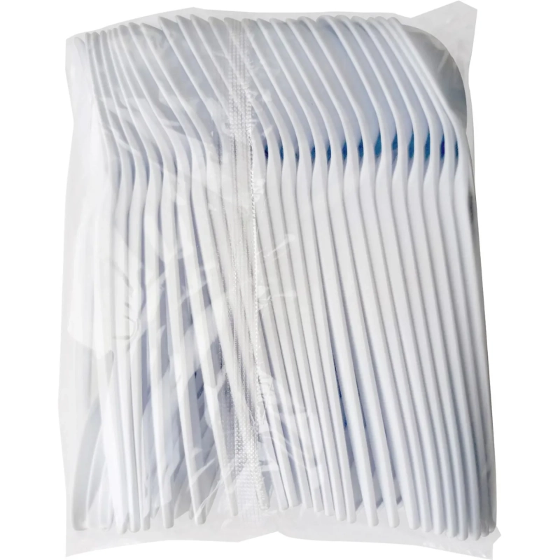 Ложка одноразовая 140 мм, бел.,кукурузный крахмал, 50 шт/уп GREEN MYSTERY