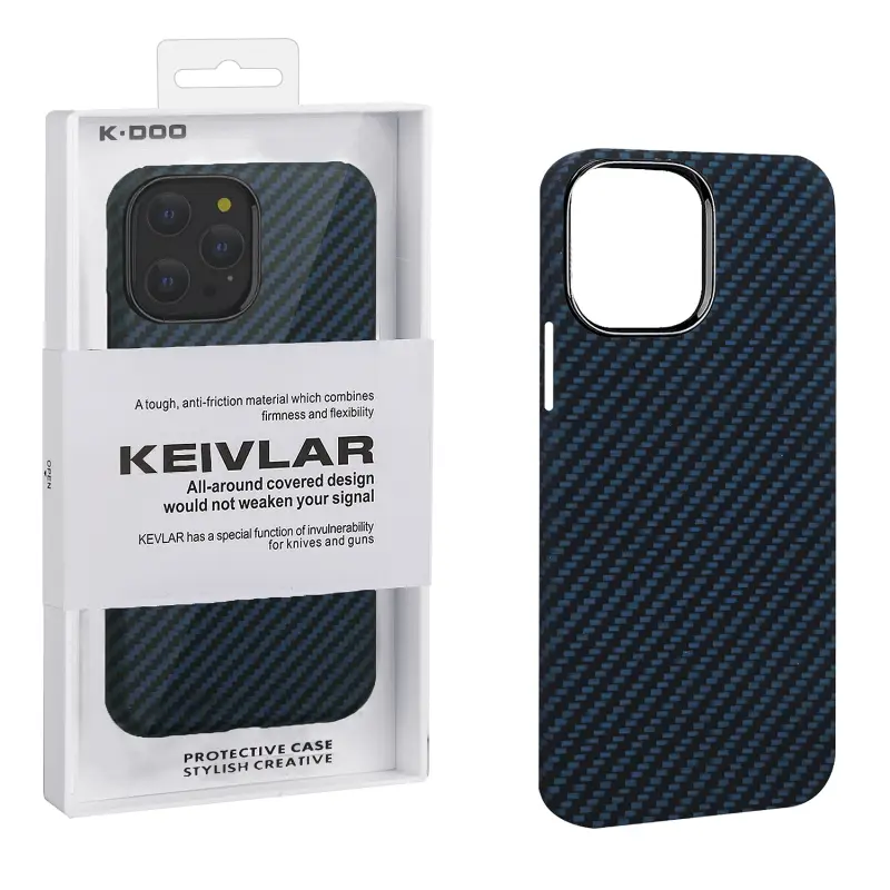 Чехол iPh 14 Pro Kevlar Blue K-DOO Чехол iPh 14 Pro Kevlar Blue K-DOO