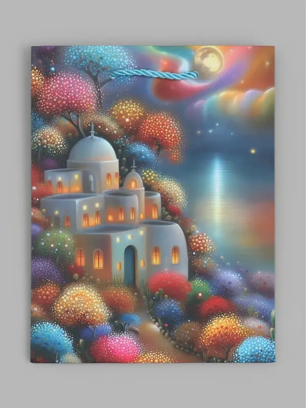 Пакет подарочный ламинированный "Город", S 18 x 23 х 10 см