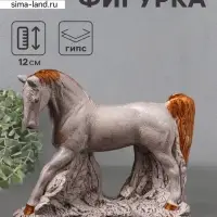 Фигурка гипс &laquo;Конь Граф&raquo;, 12&times;16&times;6 см, бежевая