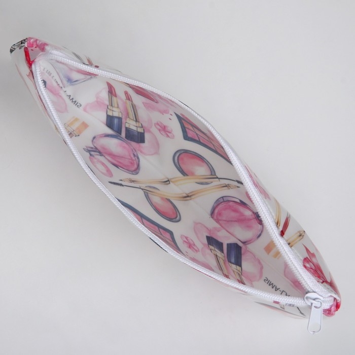 Косметичка-пенал PVC на молнии «Макияж» Косметичка-пенал PVC на молнии «Макияж»