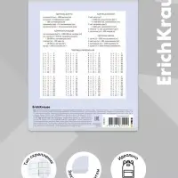 Тетрадь 12 листов в клетку ErichKrause Ikebana, 60 г/м&sup2;, обложка мелованный картон, МИКС