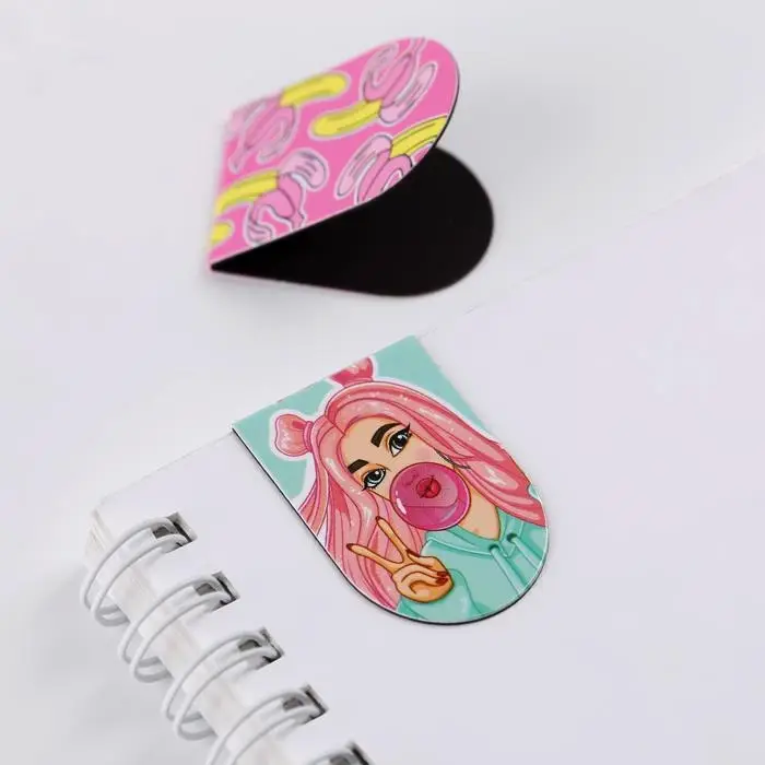 Закладки магнитные для книг, 6 шт. «Крутой девченке» Закладки магнитные для книг, 6 шт. «Крутой девченке»