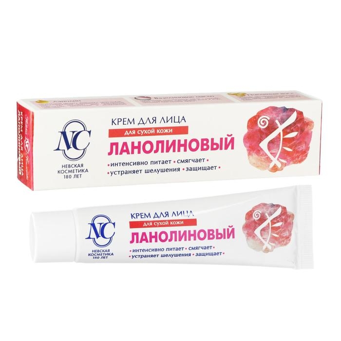 Крем для лица «Невская косметика», ланолиновый, питание, смягчение, устранение шелушений, 40 мл Крем для лица «Невская косметика», ланолиновый, питание, смягчение, устранение шелушений, 40 мл