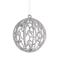 Ёлочные игрушки &laquo;Сфера блеска&raquo;, шары новогодние, d=8 см, набор 2 шт., серебро, золото