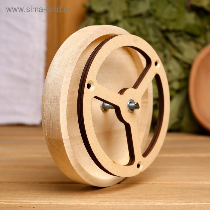 Вентиляционный клапан из липы, (вент. канал D=100 мм), основание дерево Вентиляционный клапан из липы, (вент. канал D=100 мм), основание дерево