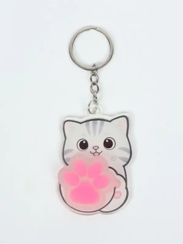 Брелок мялка для ключей "Лапка котика"