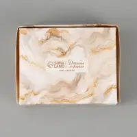 Коробка подарочная с окном &laquo;Мрамор&raquo;, 10&times;8&times;3.5 см, самосборная