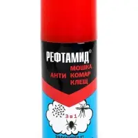 Аэрозоль Репеллент &laquo;Рефтамид&raquo;, максимум, 3 в 1, от комаров, мокрецов, слепней, 100 мл