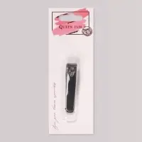 Кусачки книпсер маникюрные, с пилкой, 5.5 см, на блистере, с цепочкой