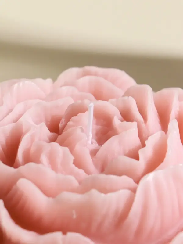 Свеча декоративная &laquo;Бутон пиона&raquo;, пыльная роза, 16&times;14&times;4 см