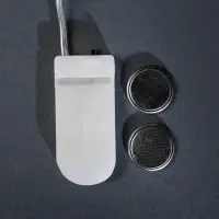 Гирлянда &laquo;Нить&raquo; 5 м роса, IP20, серебристая нить, 50 LED, батарейки CR2032&times;2 (в комплекте), свечение фиолетовое