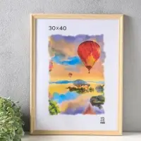 Фоторамка для фото 30х40 см, NORD, мдф, (пластик экран) дуб