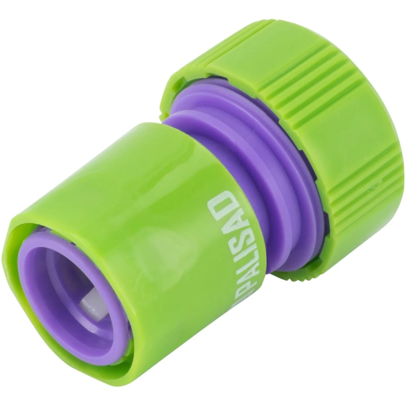 Соединитель для шланга пластм быстросъем 3/4 аквастоп Palisad 66165