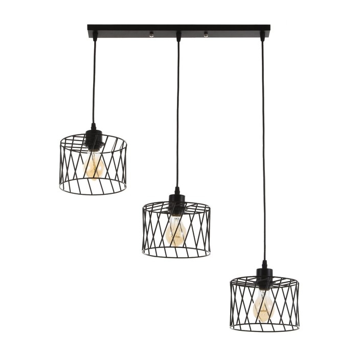 Светильник BayerLux Светильник BayerLux "Румбо"3х Е27 40Вт черный 18х50х12-112см