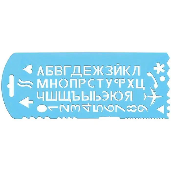 Трафарет Стамм Трафарет Стамм "Буквы и цифры", 56 элементов, зелёный, микс