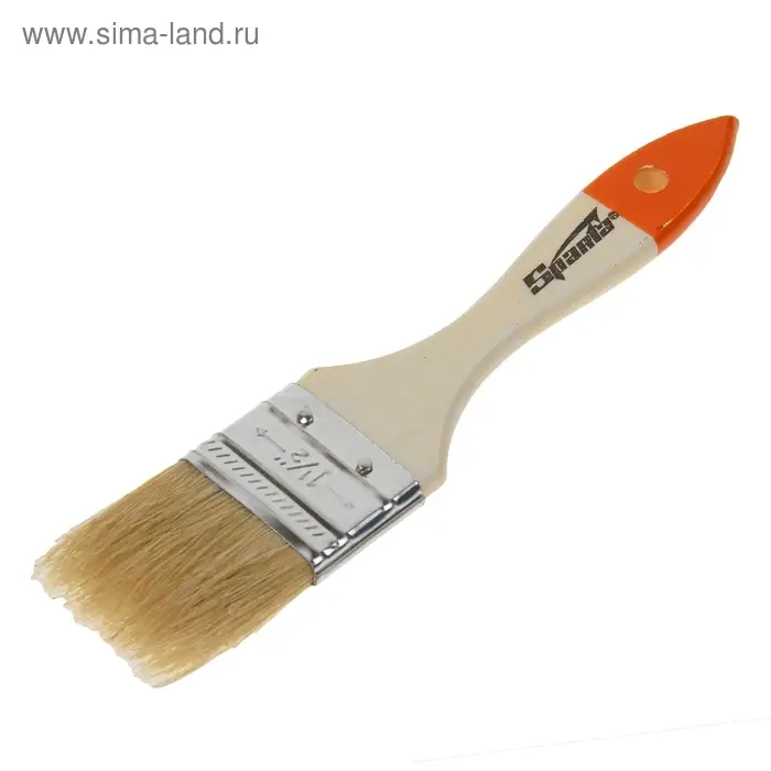 Кисть плоская SPARTA Slimline, деревянная рукоятка, натуральная щетина, 38 мм Кисть плоская SPARTA Slimline, деревянная рукоятка, натуральная щетина, 38 мм