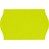 Этикет-лента 26х16 желт волна 1000шт/рул 10рул/уп