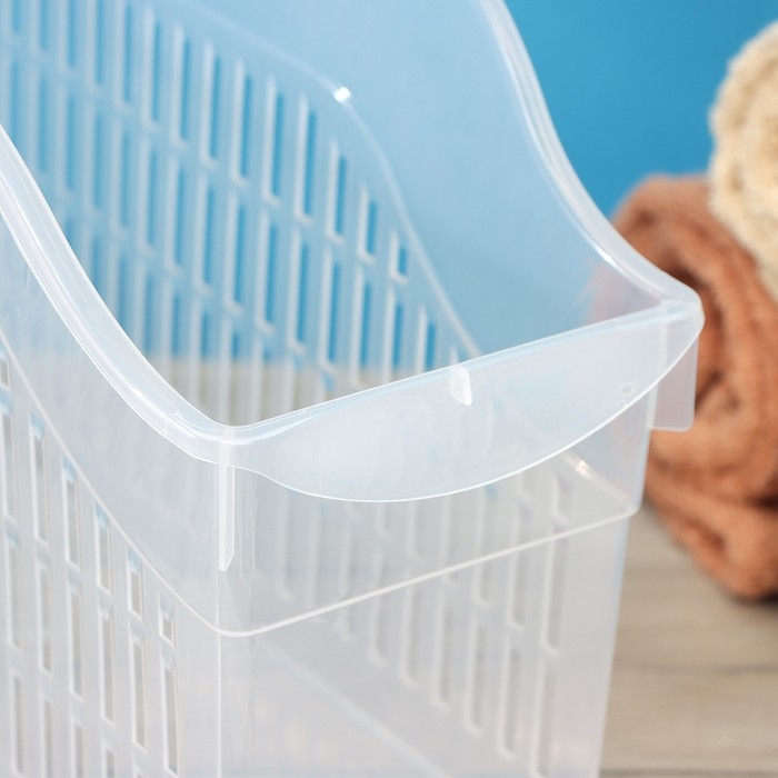 Контейнер для хранения на колёсиках RICCO, 6 л, 35,5×13×20 см, с ручкой, цвет прозрачный Контейнер для хранения на колёсиках RICCO, 6 л, 35,5×13×20 см, с ручкой, цвет прозрачный