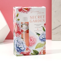 Подарочный набор ЧИСТОЕ СЧАСТЬЕ SECRET GARDEN: гель для душа 250 мл и мочалка для тела