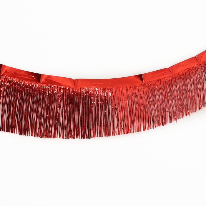 Гирлянда «Дождик» с липкой лентой, 2 метра, цвет красный Гирлянда «Дождик» с липкой лентой, 2 метра, цвет красный