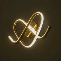 Бра BayerLux Willa, LED, 14 Вт, 4000-6000К, 38&times;18&times;10 см, золотистое