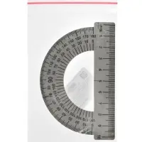 Транспортир металлический Calligrata, 10 см, 180&deg;