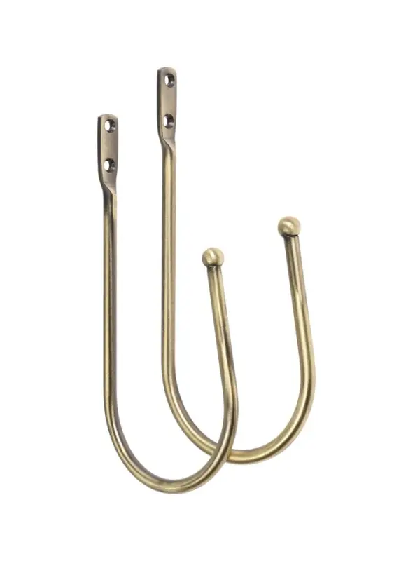 Крючок для штор ТУНДРА KS011, однорожковый, цвет бронза, 2 шт Крючок для штор ТУНДРА KS011, однорожковый, цвет бронза, 2 шт
