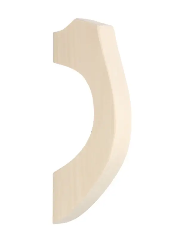 Ручка для бани и сауны, 18&times;8.5&times;3 см, деревянная