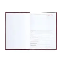 Ежедневник недатированный Calligrata. Nebraska, А5, 160 листов, твёрдый переплёт, кожзам, бордовый