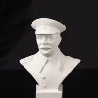 Бюст И.В. Сталин, 10х7х5 см, натуральный, гипс
