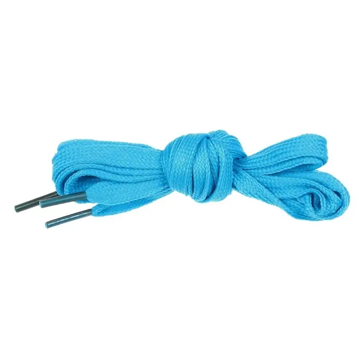 Шнурки для обуви, пара, плоские, 12 мм, 120 см, голубые