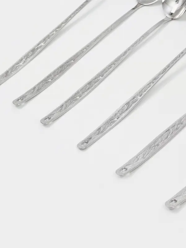 Кухонные принадлежности &laquo;Уралочка&raquo;, длина 30 см, d=35 см, 6 предметов, нержавеющая сталь