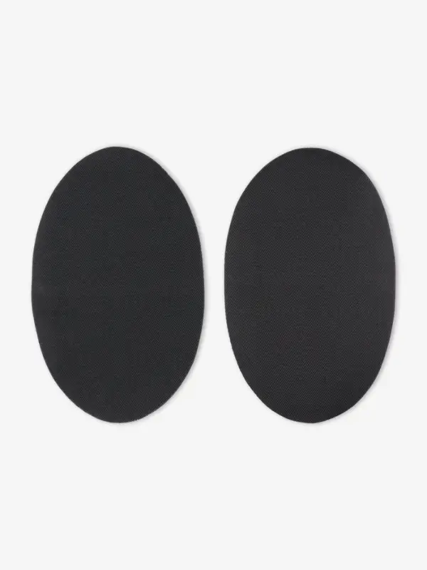 Заплатки для одежды, 15.5&times;9.5 см, термоклеевые, 2 шт., чёрные