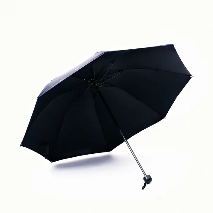 Зонт механический &laquo;Банты&raquo;, эпонж, 4 сложения, 8 спиц, R=48/55 см, d=96 см, МИКС