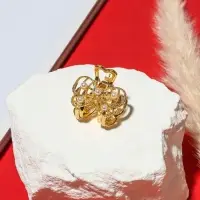 Крабик для волос &laquo;Бантик&raquo;, жемчуг, 2.5 см, золото