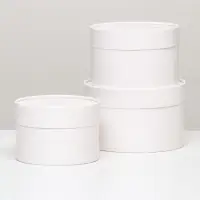 Набор подарочных коробок 3 в 1, завальцованные, белый, 16&times;10 см, 14&times;9 см, 13&times;8.5 см