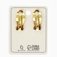 Серьги клипсы для ушей QF &laquo;Сова&raquo;, цвет чернёное золото