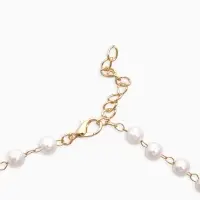 Колье на жемчужной дорожке &laquo;Пчёлка&raquo;, цветная в золоте, 40 см