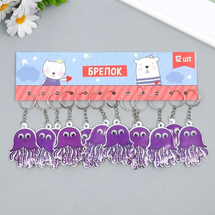 Брелок PVC Брелок PVC "Медуза" 6,4х4,5 см