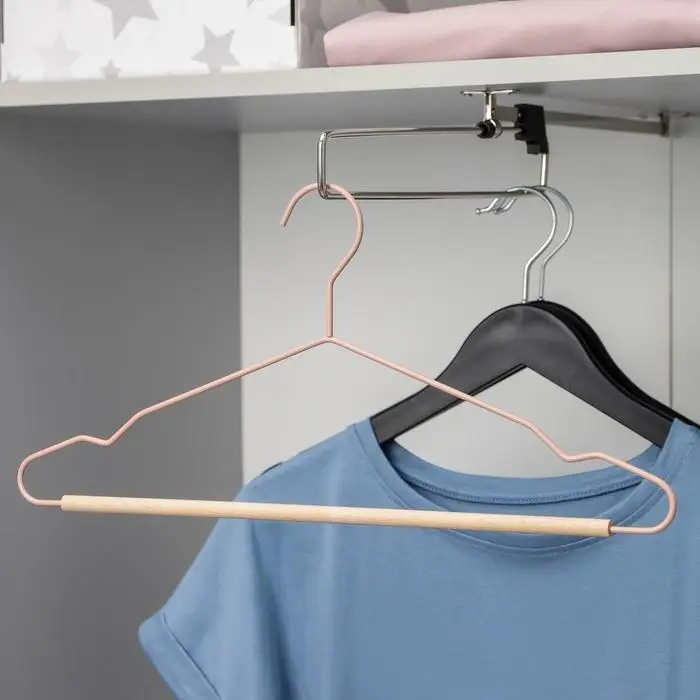 Плечики для одежды SAVANNA Wood, 41,5×22,5×1 см, цвет розовый Плечики для одежды SAVANNA Wood, 41,5×22,5×1 см, цвет розовый