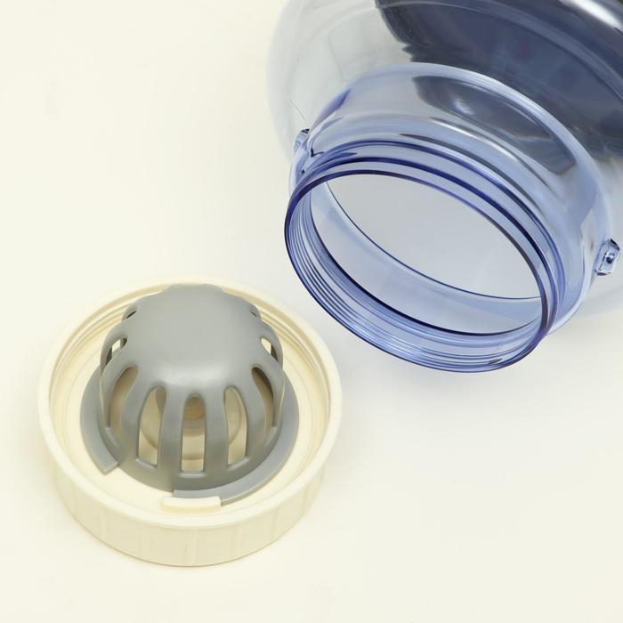 Комплекс для кормления с автопоилкой и съёмной миской, бело-серый Комплекс для кормления с автопоилкой и съёмной миской, бело-серый