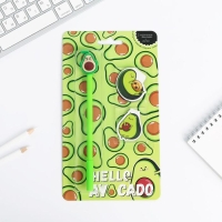 Подарочный набор «Hello AVOCADO»: магнитные закладки 2 шт и ручка