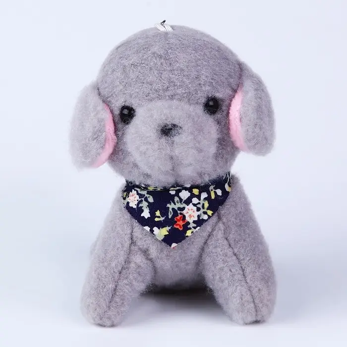 Мягкая игрушка «Пёсик», на брелоке, цвета МИКС Мягкая игрушка «Пёсик», на брелоке, цвета МИКС